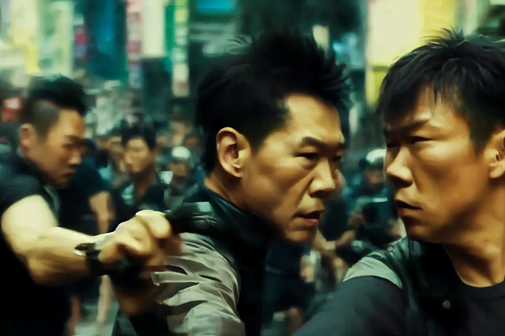 I ask Midjourney what it understood about Hong Kong Action Movies.