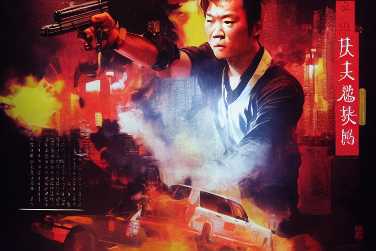Chinese Characters in Hong Kong Action Movie